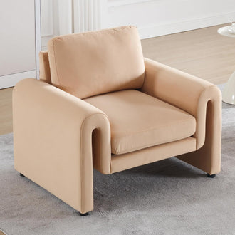 Velvet Comfy Armchair