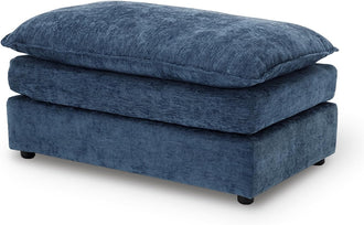 Ottoman, Comfy Chenille Ottoman for Living Room,Bedroom,Apartment