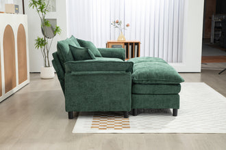 Chenille Oversized Accent Chair, Comfy Wide Armchair